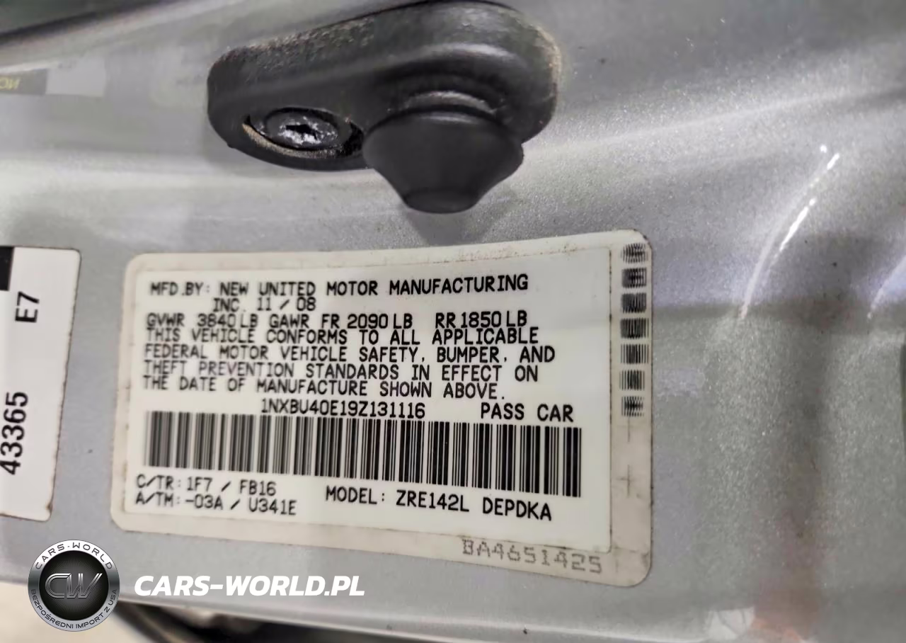 2009 Toyota Corolla Base VIN:1NXBU40E19Z131116 - 13