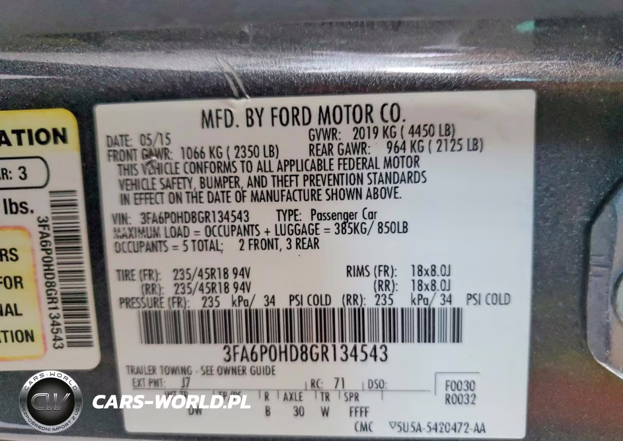 2016 Ford Fusion Se VIN:3FA6P0HD8GR134543 - 13