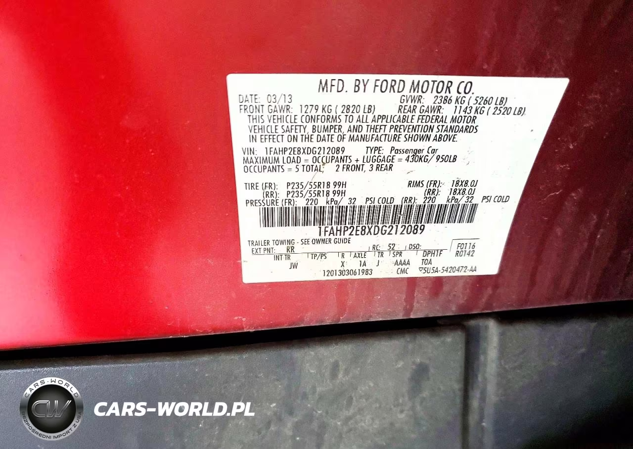2013 Ford Taurus Sel VIN:1FAHP2E8XDG212089 - 13