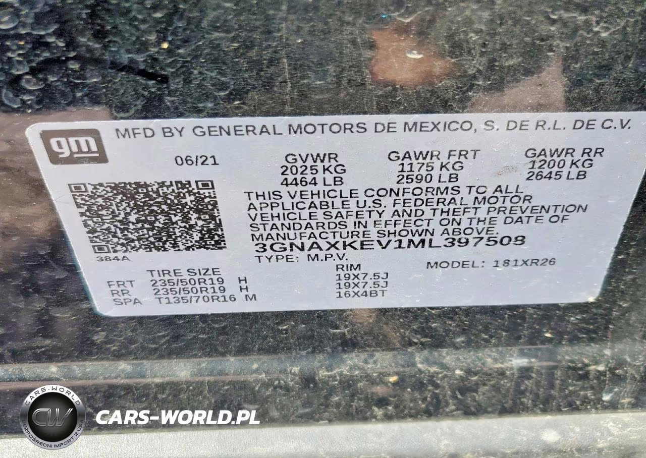 2021 Chevrolet Equinox Lt VIN:3GNAXKEV1ML397508 - 14