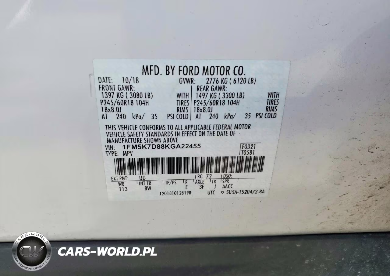 2019 Ford Explorer 4Wd VIN:1FM5K7D88KGA22455 - 13
