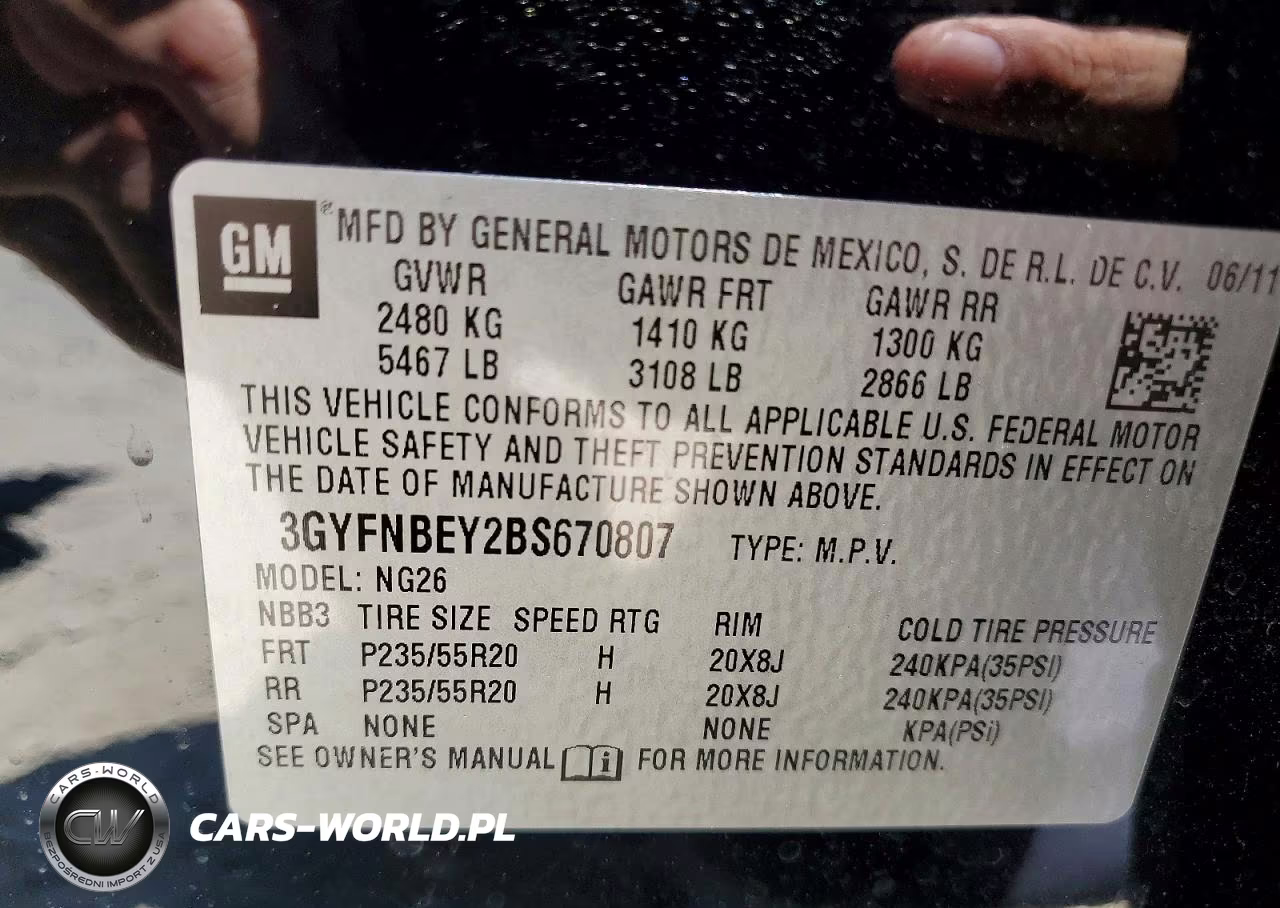 2011 Cadillac Srx Performance Collection VIN:3GYFNBEY2BS670807 - 13