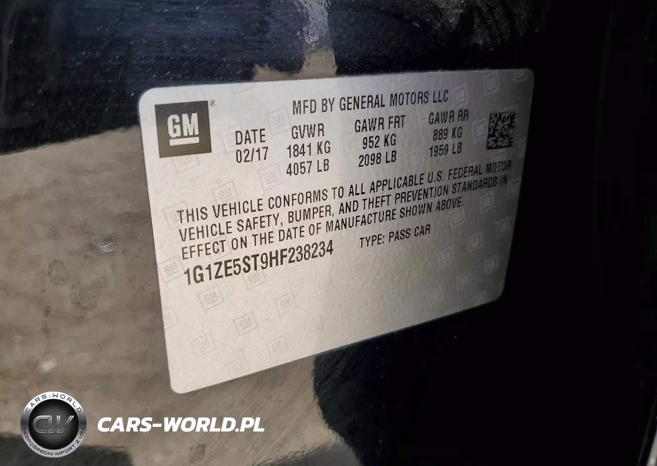 2017 Chevrolet Malibu Lt VIN:1G1ZE5ST9HF238234 - 12