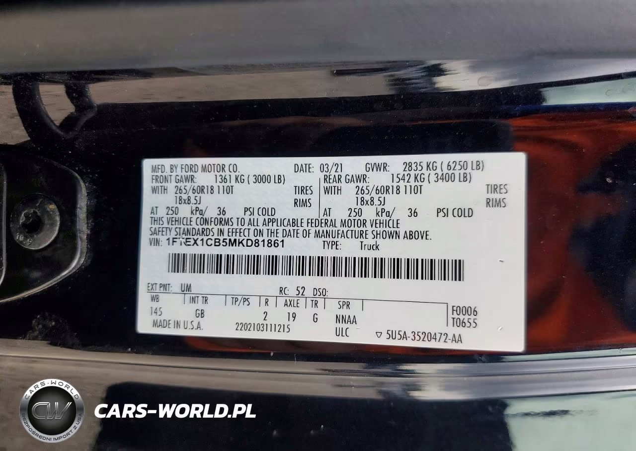 2021 Ford F150 Super Cab VIN:1FTEX1CB5MKD81861 - 12