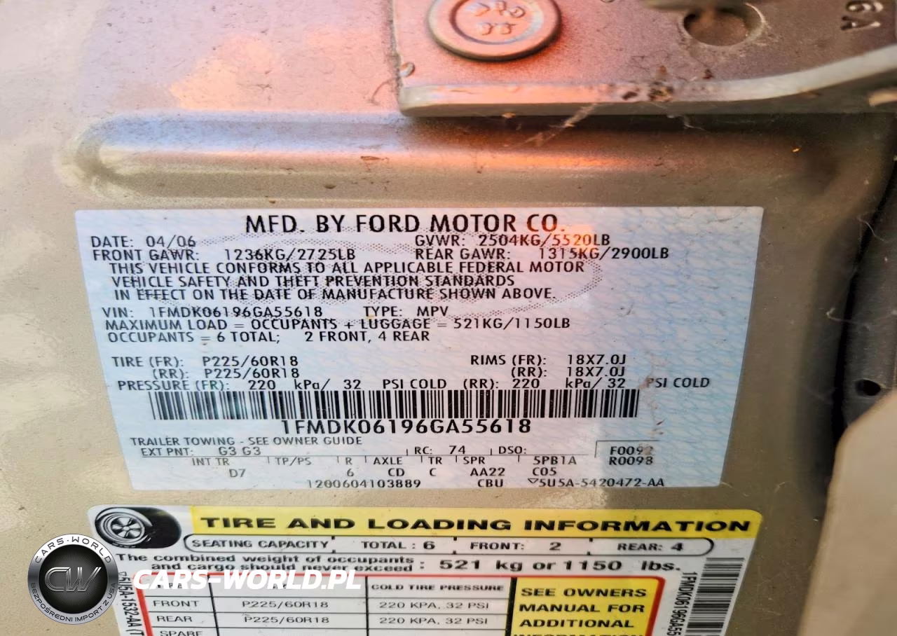 2006 Ford Freestyle Limited VIN:1FMDK06196GA55618 - 13