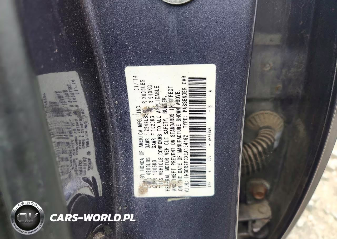 2014 Honda Accord Lx VIN:1HGCR2F3XEA134162 - 12