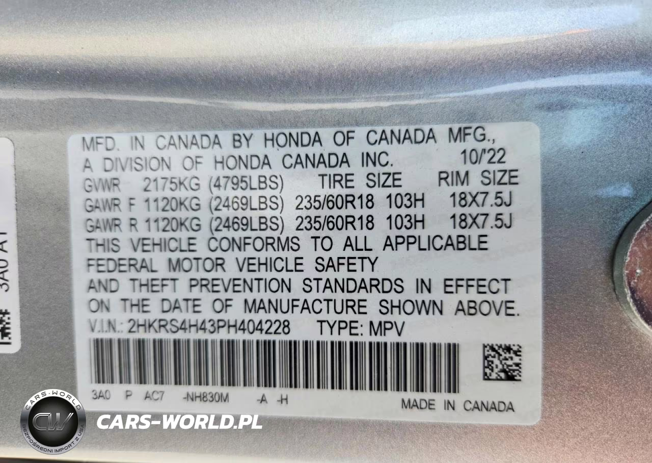 2023 Honda Cr-V Ex VIN:2HKRS4H43PH404228 - 13