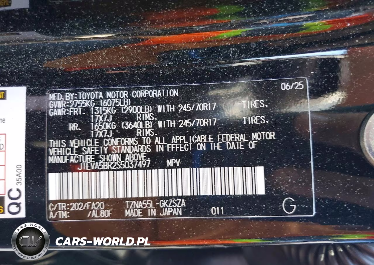2025 Toyota 4Runner Sr5 VIN:JTEVA5BR2S5037497 - 13