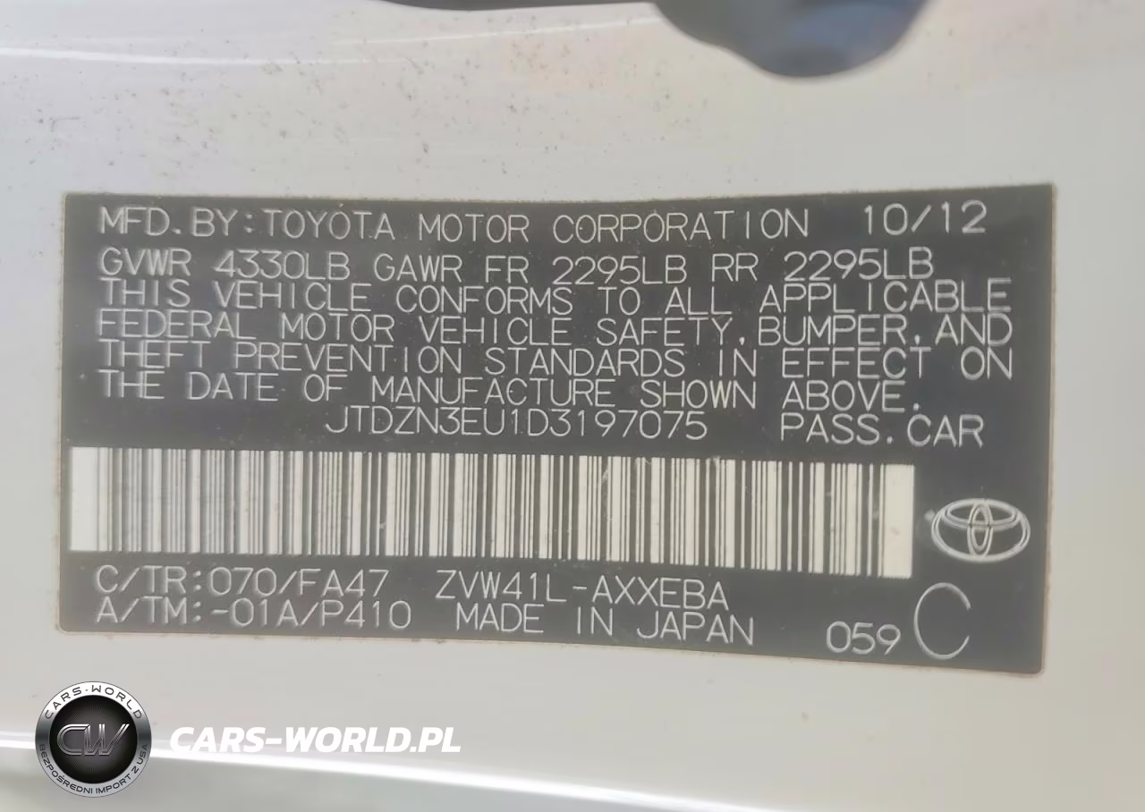 2013 Toyota Prius V Two VIN:JTDZN3EU1D3197075 - 13