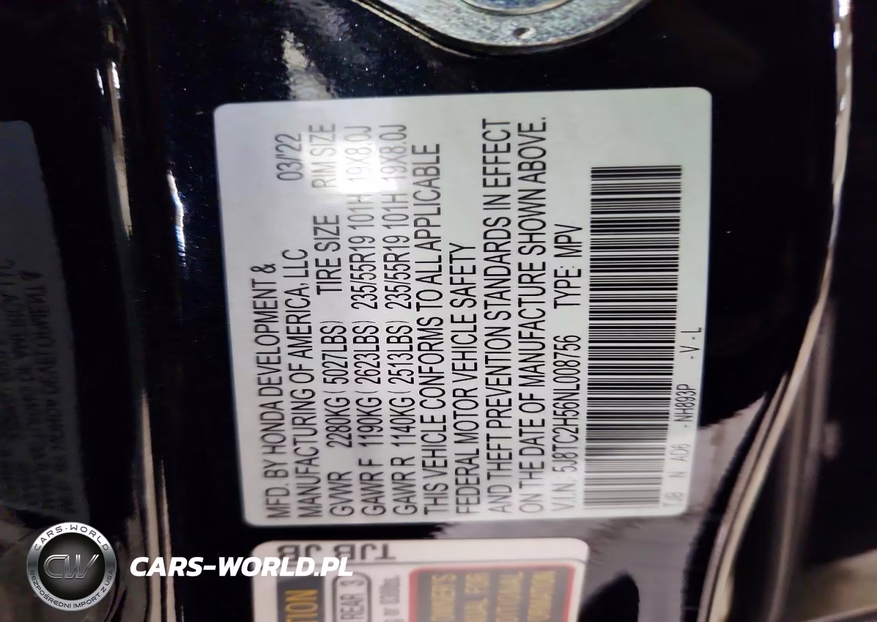 2022 Acura Rdx Technology VIN:5J8TC2H56NL008756 - 12