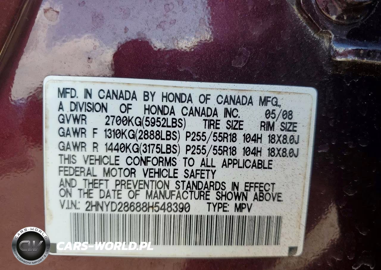 2008 Acura Mdx Technology VIN:2HNYD28688H548390 - 13