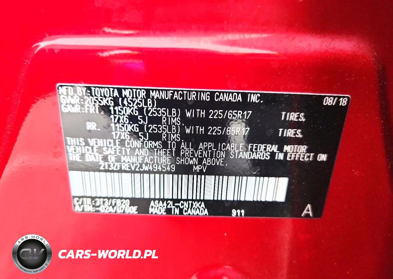 2018 Toyota Rav4 Le VIN:2T3ZFREV2JW494549 - 12