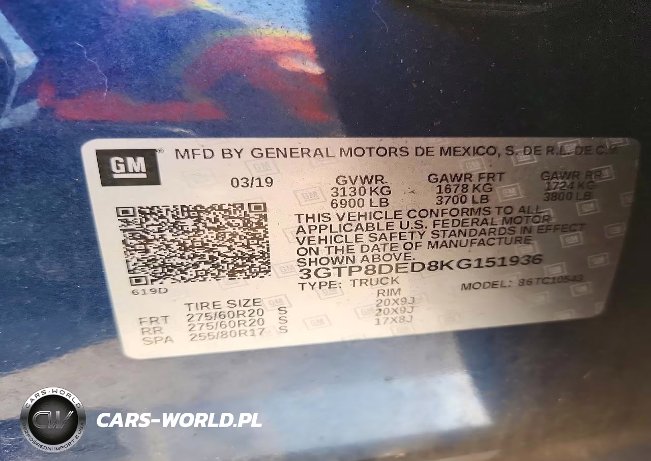 2019 GMC Sierra C1500 Slt VIN:3GTP8DED8KG151936 - 12