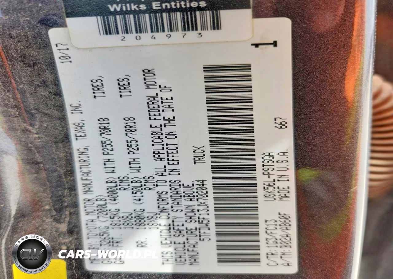 2018 Toyota Tundra Crewmax Sr5 VIN:5TFDW5F13JX702044 - 12