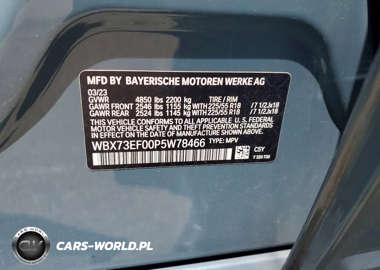 2023 BMW X1 xDrive28I VIN:WBX73EF00P5W78466 - 13