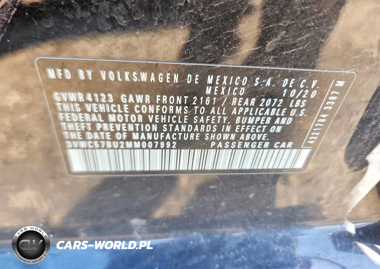2021 Volkswagen Jetta S VIN:3VWC57BU2MM007992 - 12