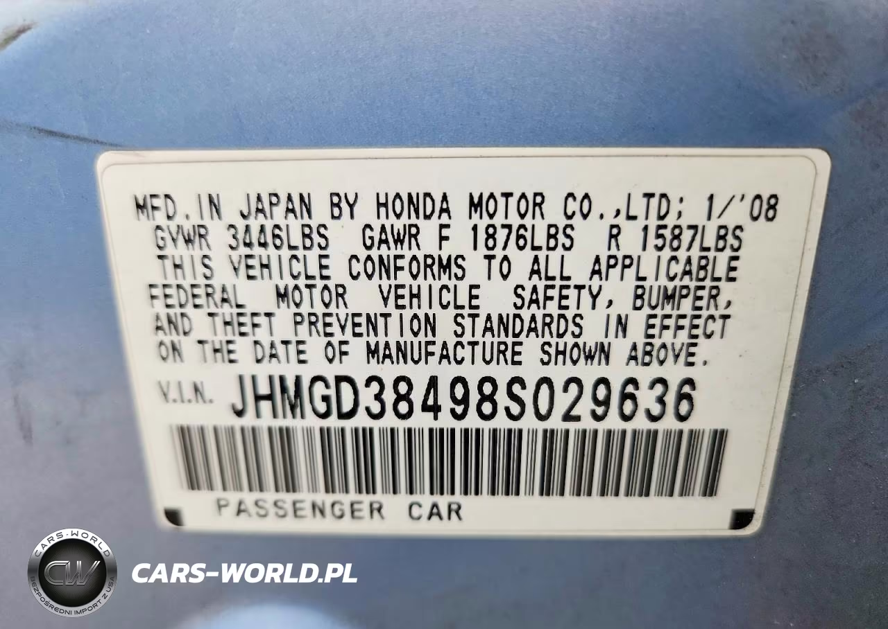 2008 Honda Fit VIN:JHMGD38498S029636 - 12