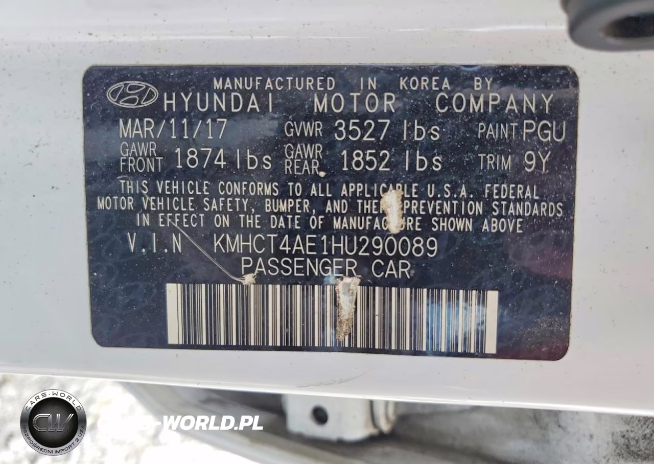 2017 Hyundai Accent Se VIN:KMHCT4AE1HU290089 - 12