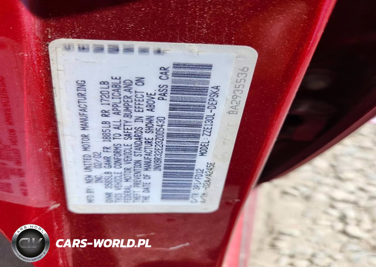 2003 Toyota Corolla S VIN:1NXBR32E23Z005430 - 12