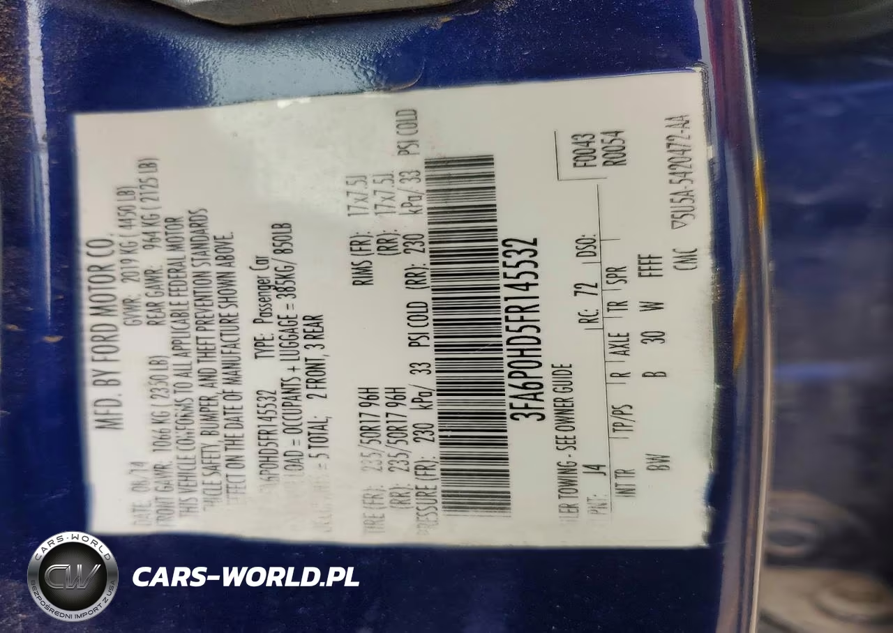 2015 Ford Fusion Se VIN:3FA6P0HD5FR145532 - 12