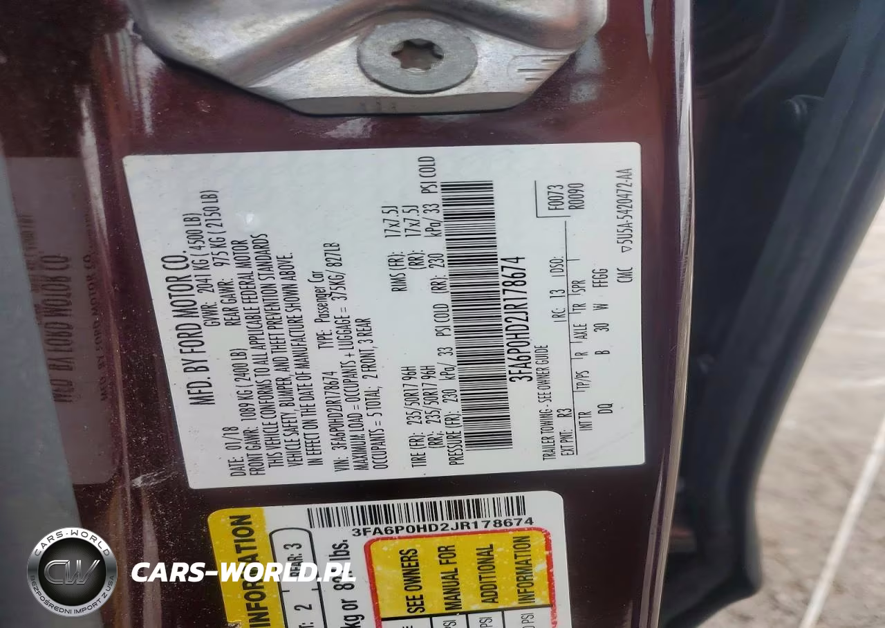 2018 Ford Fusion Se VIN:3FA6P0HD2JR178674 - 12