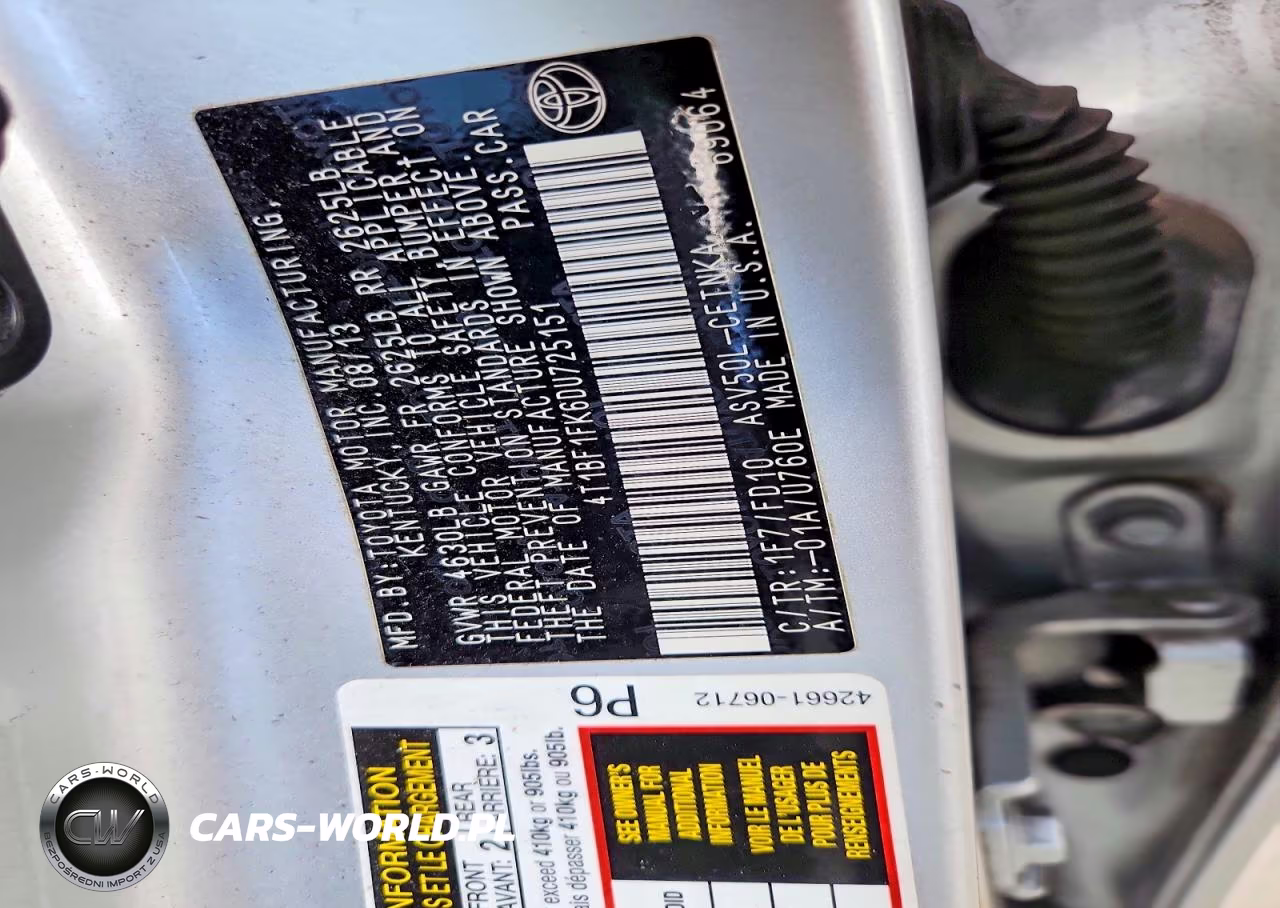 2013 Toyota Camry Le VIN:4T1BF1FK6DU725151 - 12