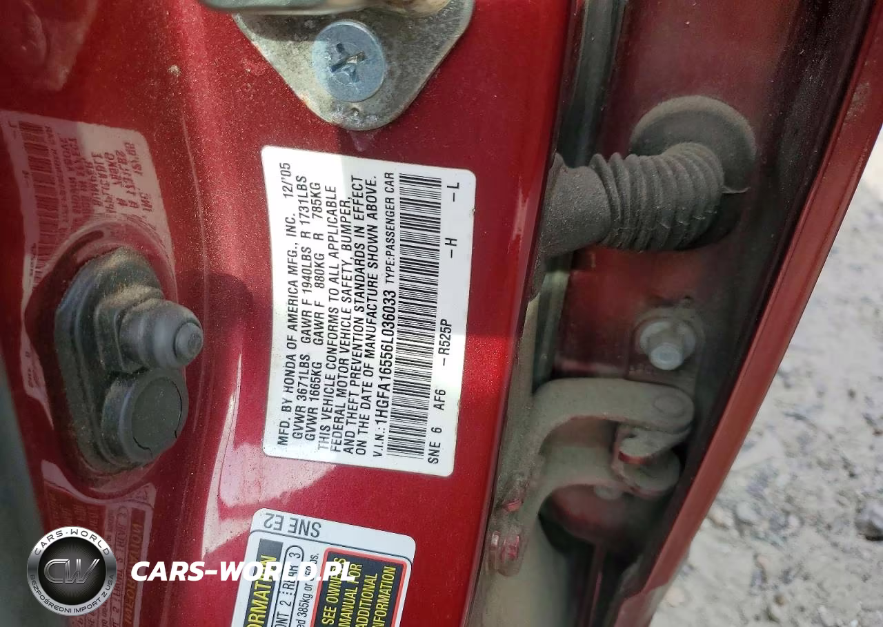 2006 Honda Civic Lx VIN:1HGFA16556L036033 - 13