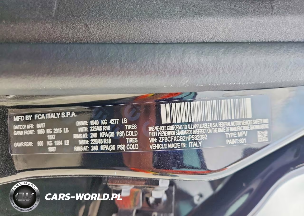 2017 Fiat 500X Trekking VIN:ZFBCFXCB2HP582092 - 12