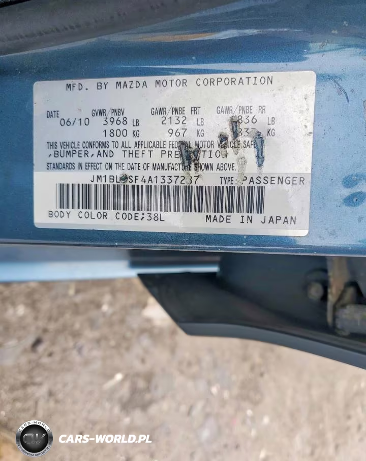 2010 Mazda 3 I VIN:JM1BL1SF4A1337287 - 12