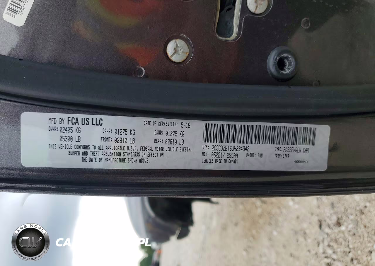 2018 Dodge Challenger R-T VIN:2C3CDZBT6JH294342 - 13