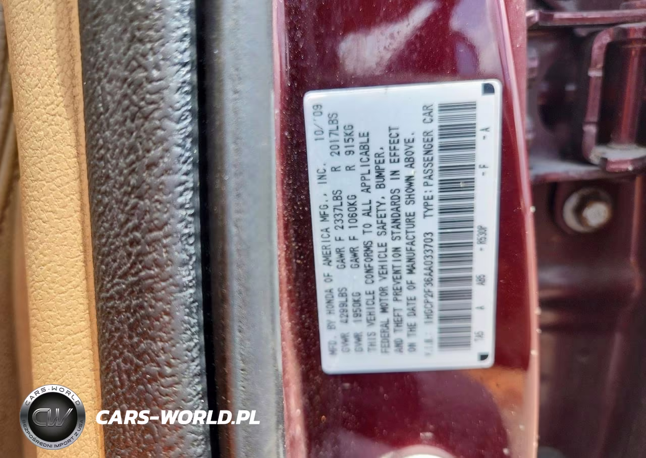 2010 Honda Accord Lx VIN:1HGCP2F36AA033703 - 13
