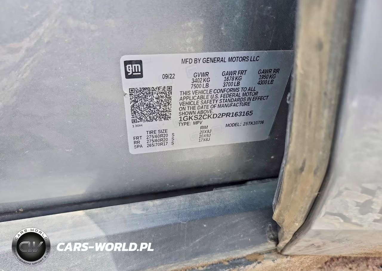 2023 GMC Yukon At4 VIN:1GKS2CKD2PR163165 - 13
