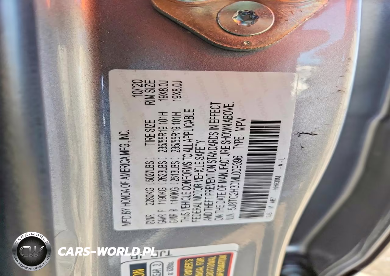 2021 Acura Rdx VIN:5J8TC2H30ML009396 - 12