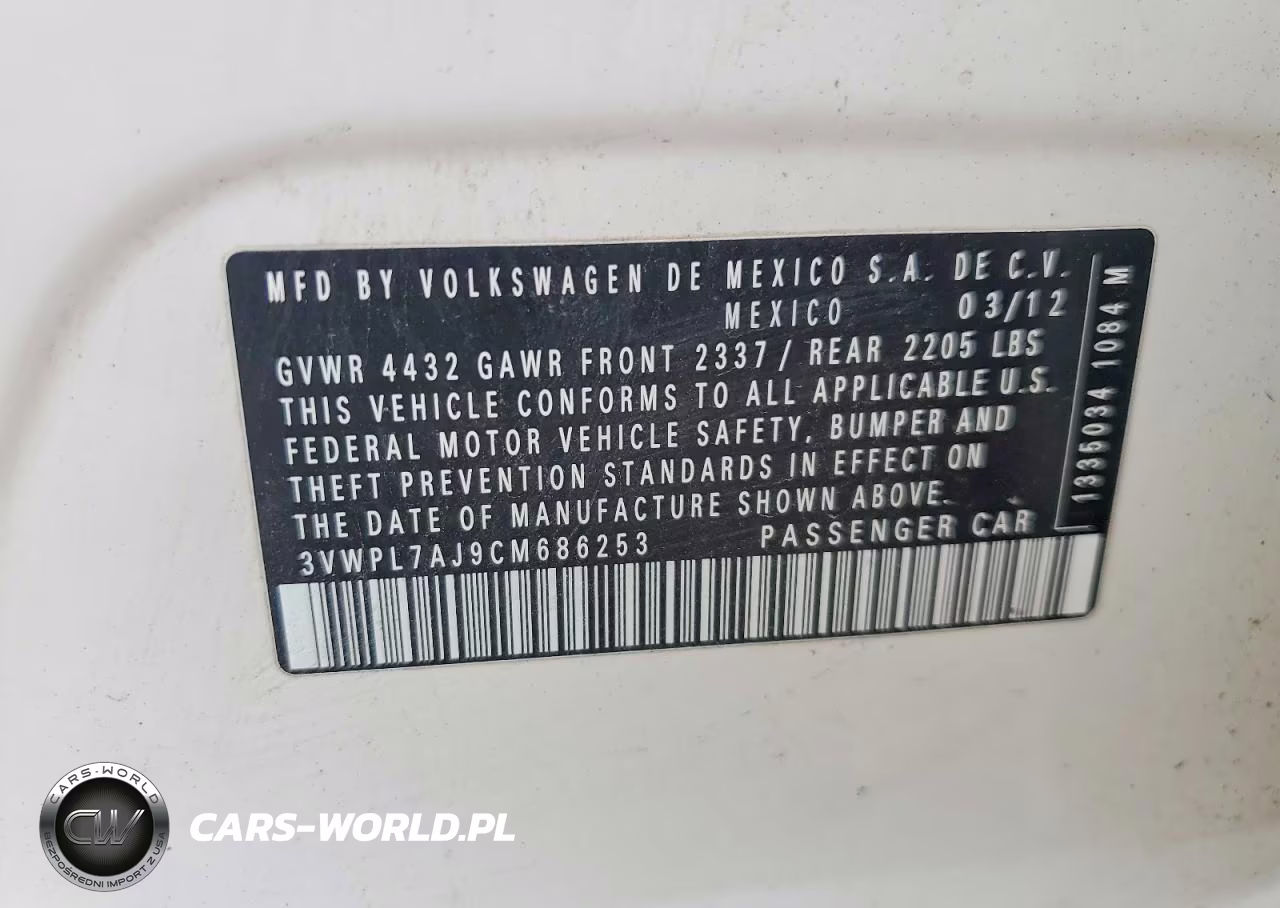2012 Volkswagen Jetta Tdi VIN:3VWPL7AJ9CM686253 - 12