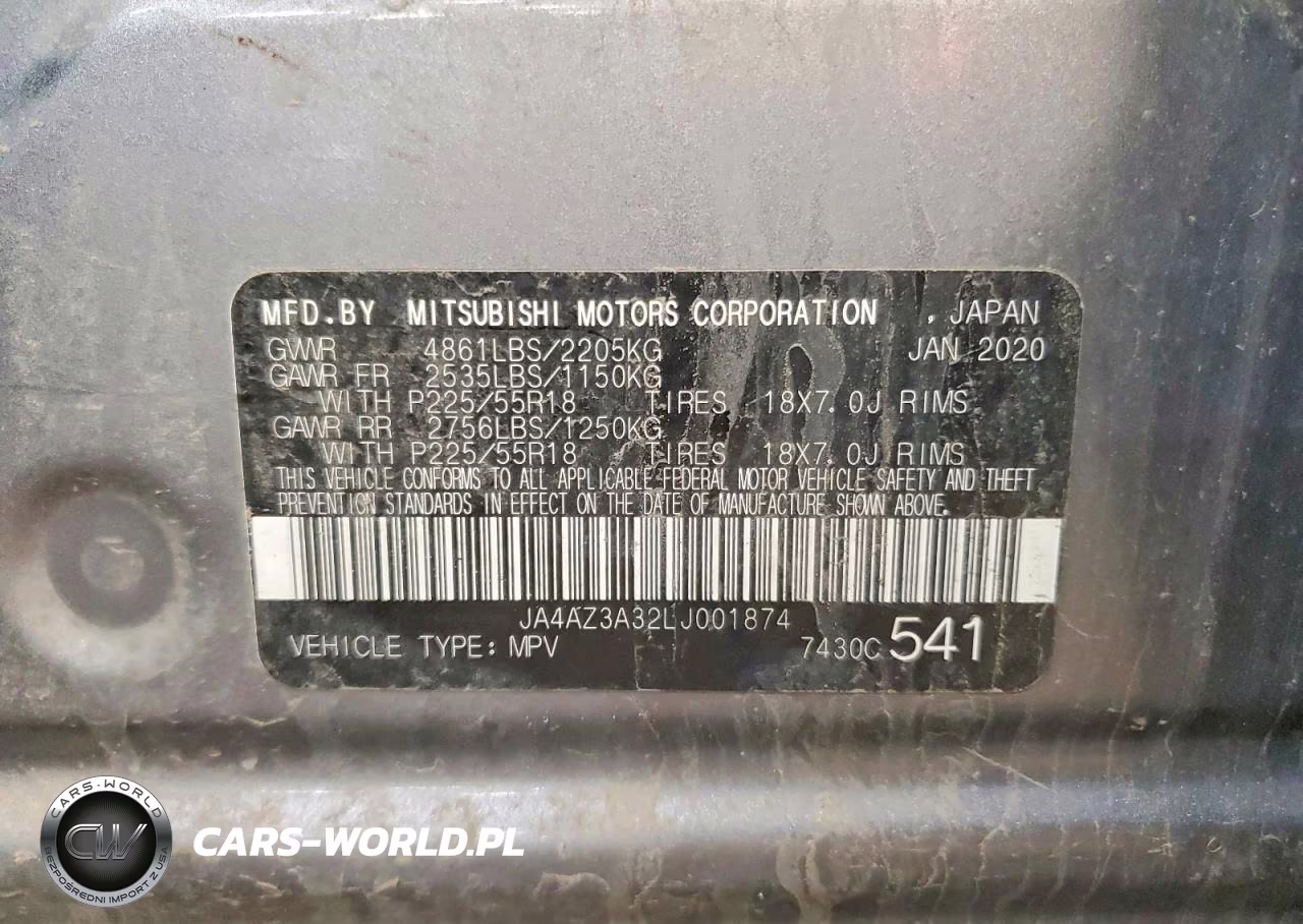 2020 Mitsubishi Outlander Se VIN:JA4AZ3A32LJ001874 - 13