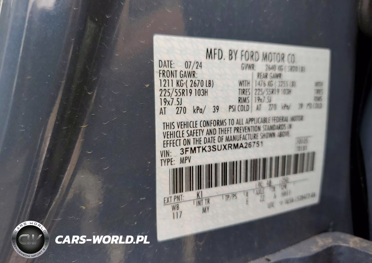 2024 Ford Mustang Mach-E Premium VIN:3FMTK3SUXRMA26751 - 13