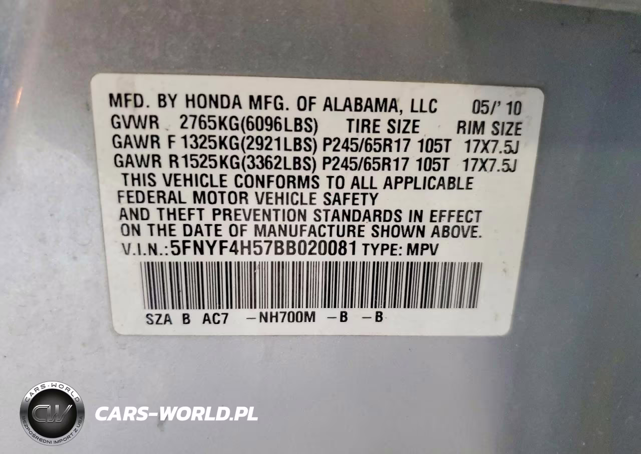2011 Honda Pilot Exl VIN:5FNYF4H57BB020081 - 13