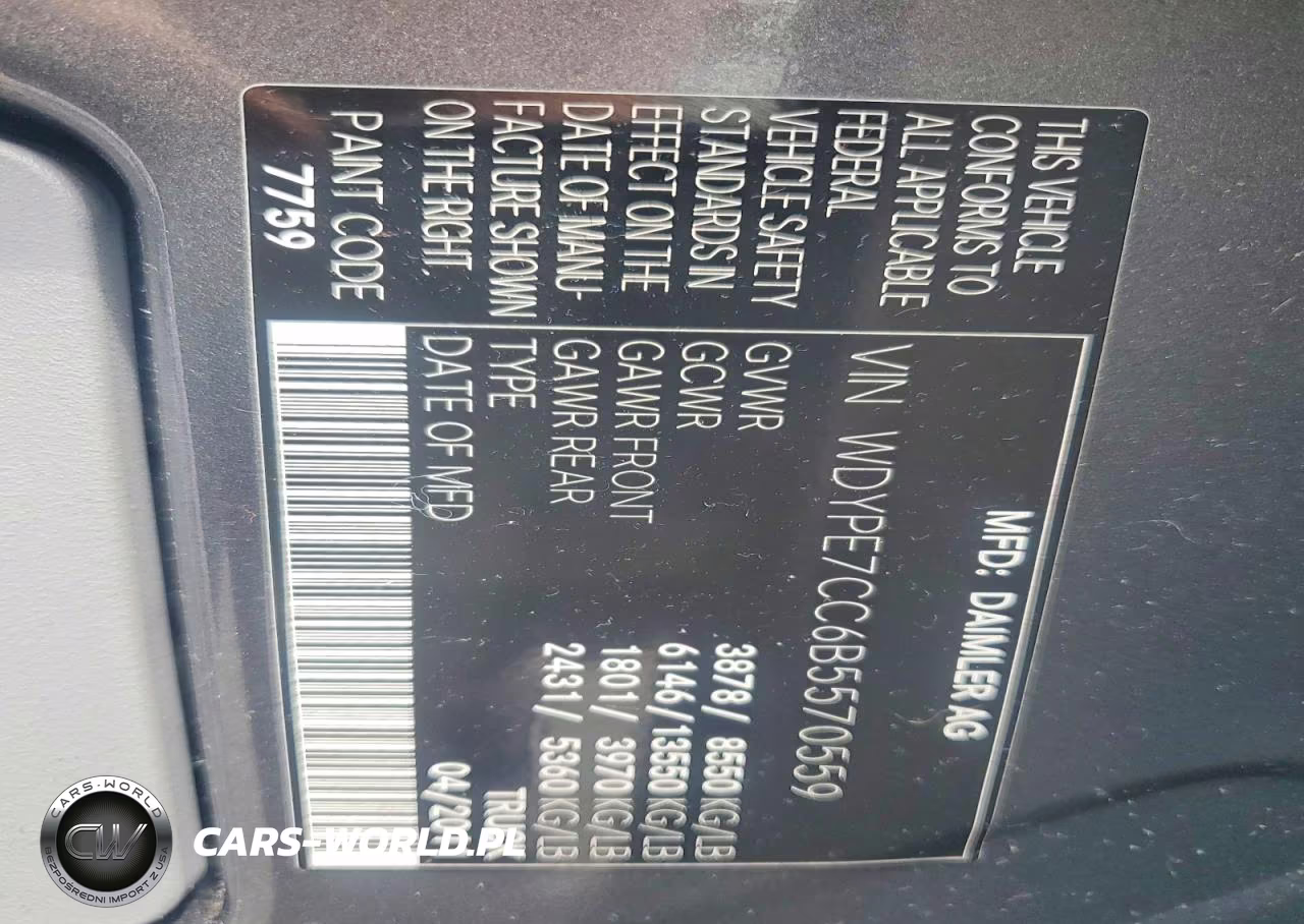 2011 Freightliner Sprinter 2500 Delivery Van VIN:WDYPE7CC6B5570559 - 13
