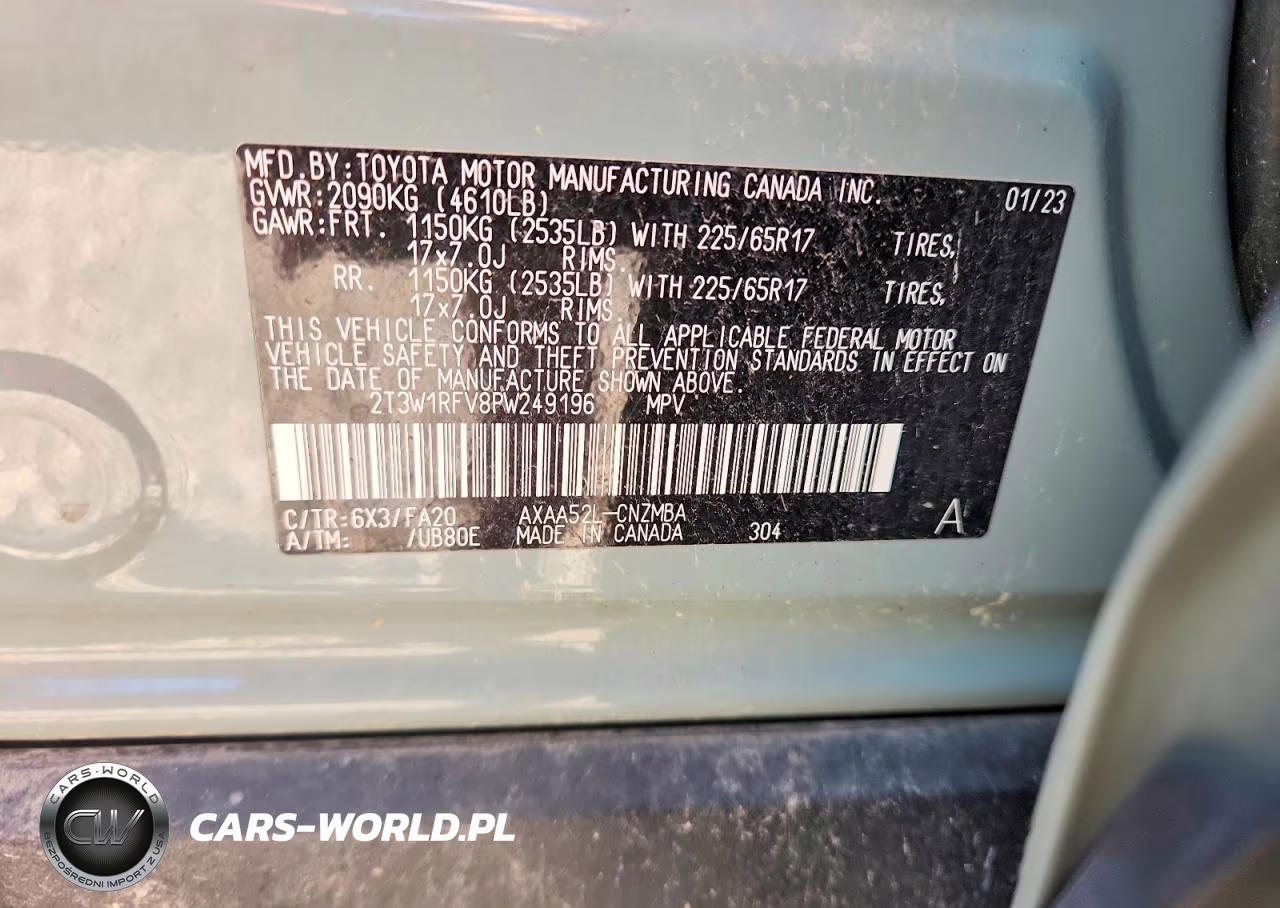 2023 Toyota Rav4 Xle VIN:2T3W1RFV8PW249196 - 12
