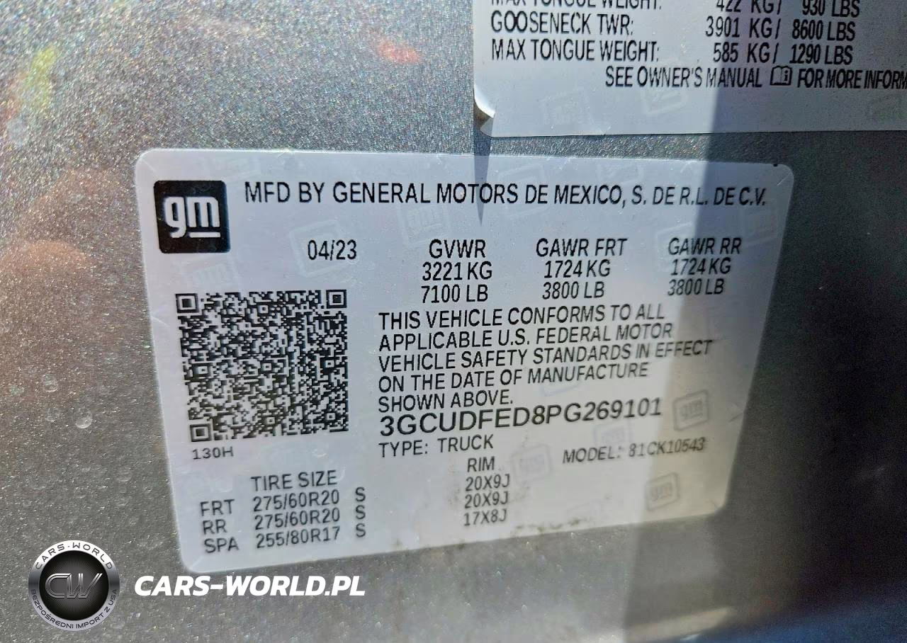 2023 Chevrolet Silverado K1500 Lt Trail Boss VIN:3GCUDFED8PG269101 - 12