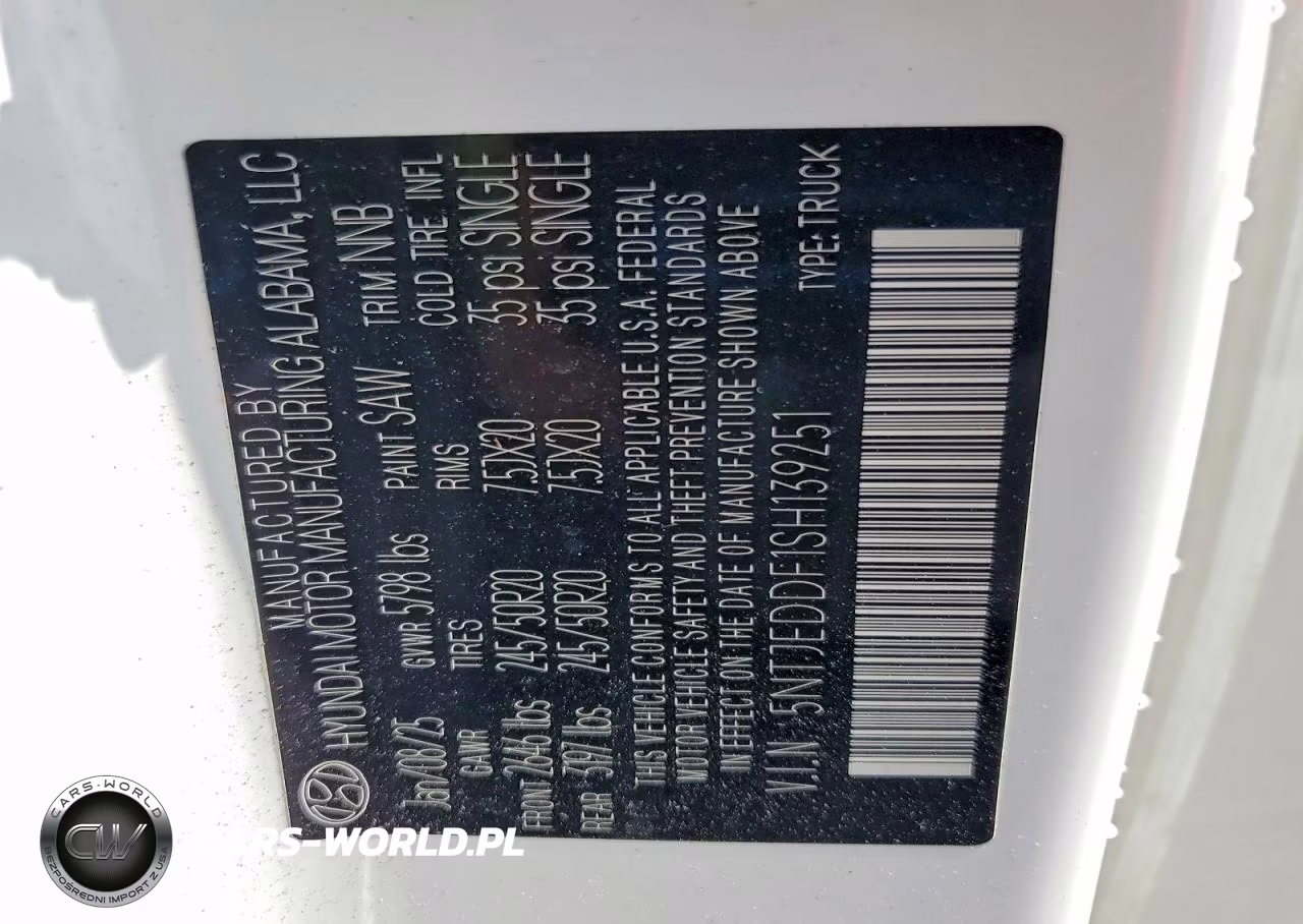 2025 Hyundai Santa Cruz Limited VIN:5NTJEDDF1SH139251 - 13