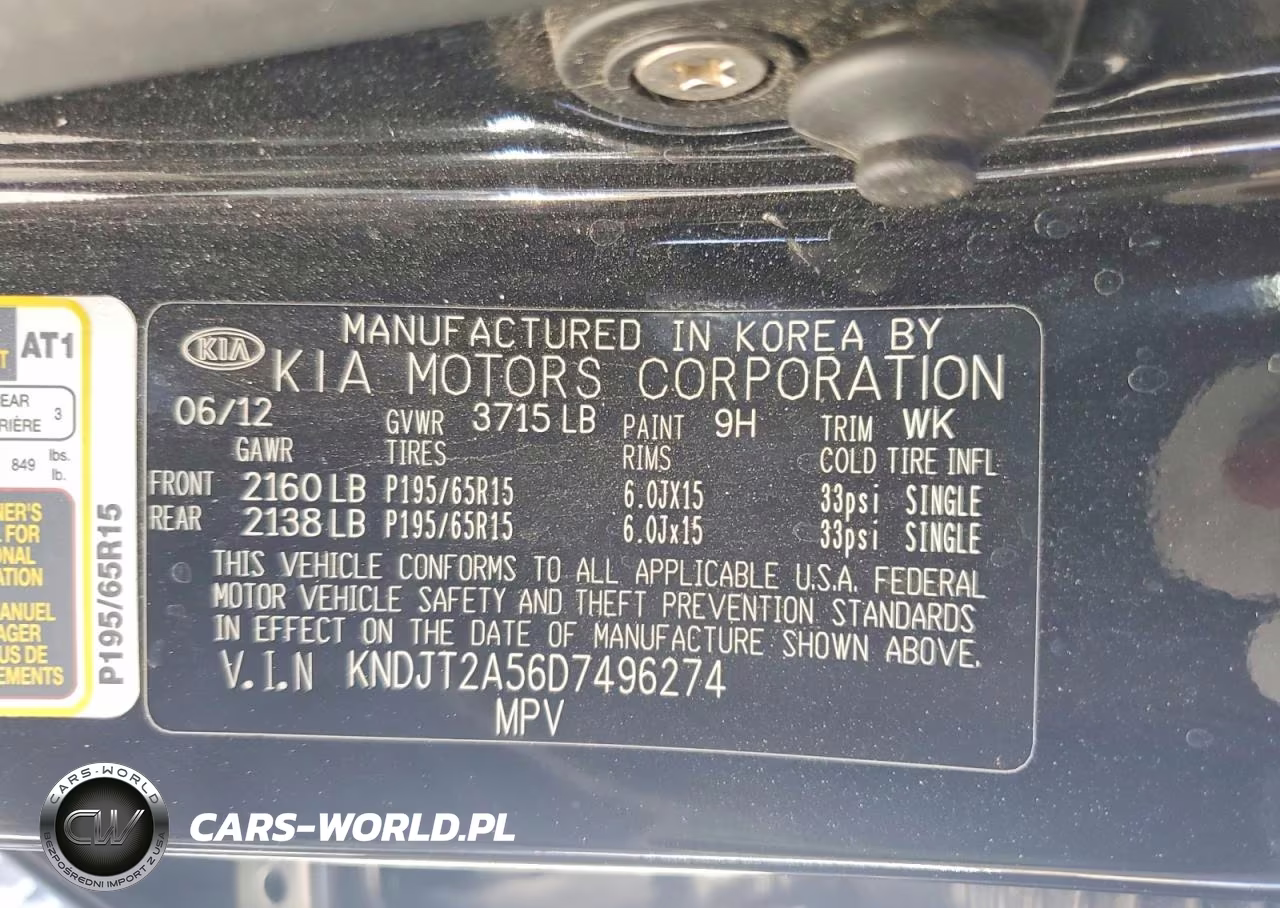 2013 Kia Soul Base VIN:KNDJT2A56D7496274 - 12