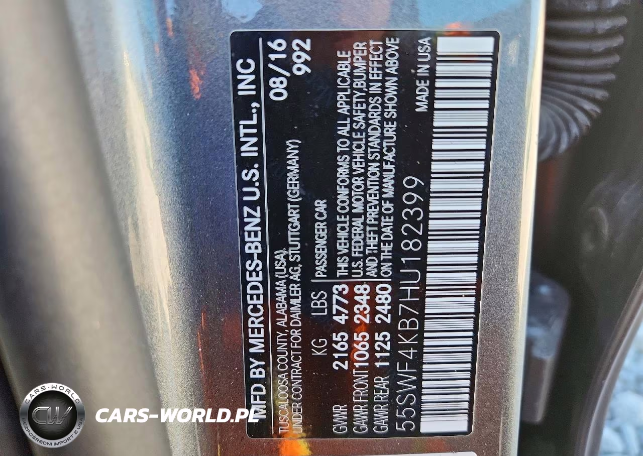 2017 Mercedes-Benz C 300 4Matic VIN:55SWF4KB7HU182399 - 12