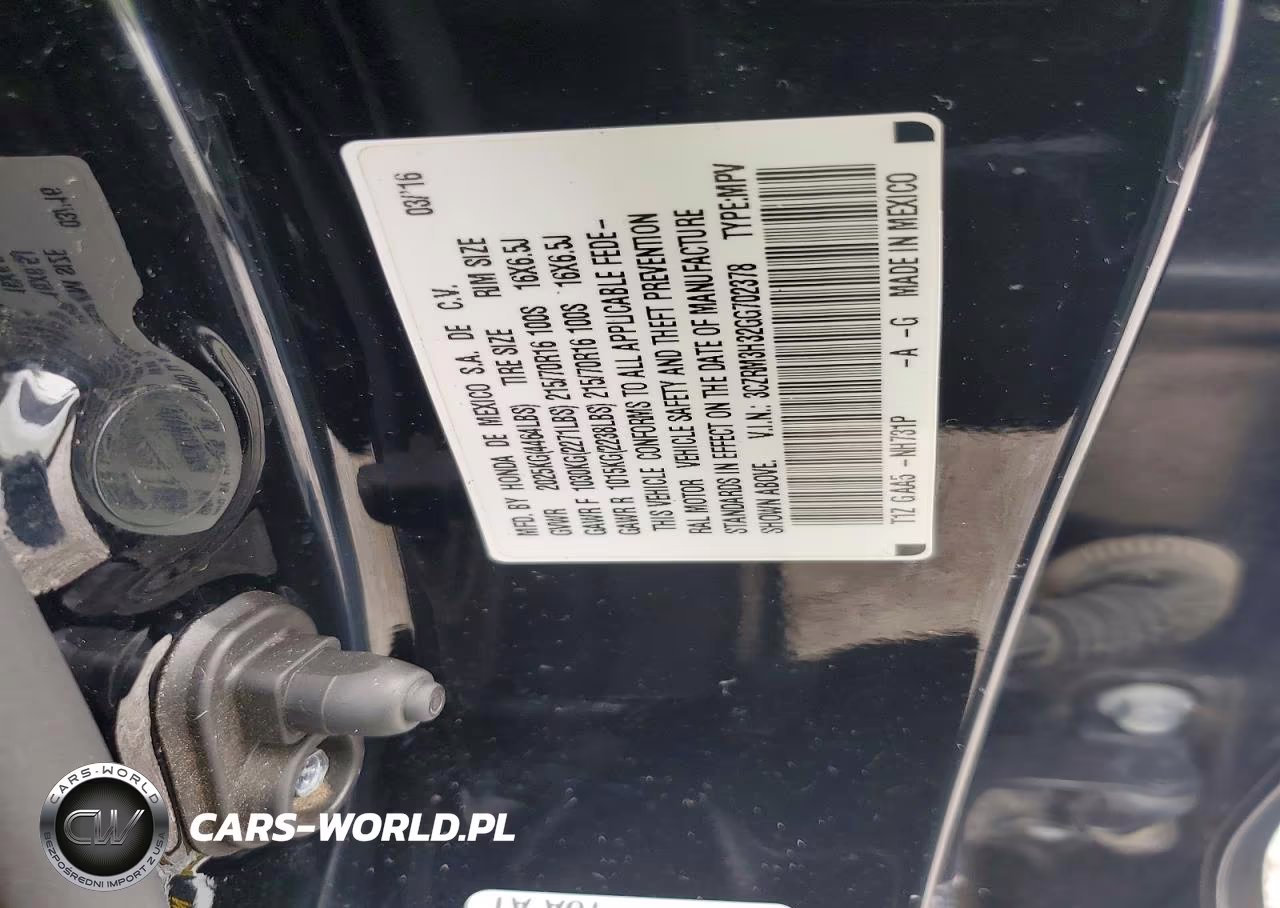 2016 Honda Cr-V Lx VIN:3CZRM3H32GG702378 - 13