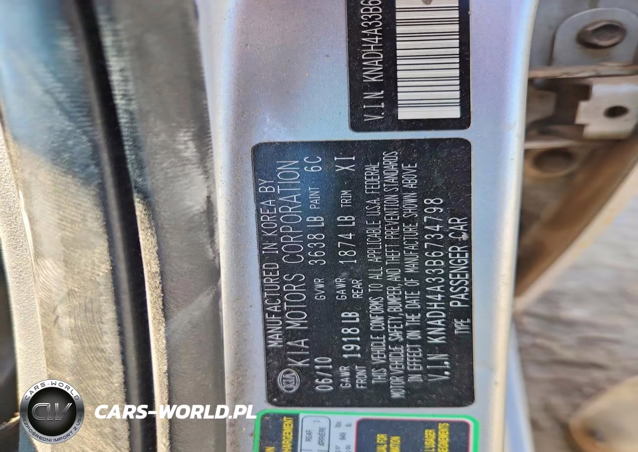 2011 Kia Rio Lx VIN:KNADH4A33B6734798 - 13