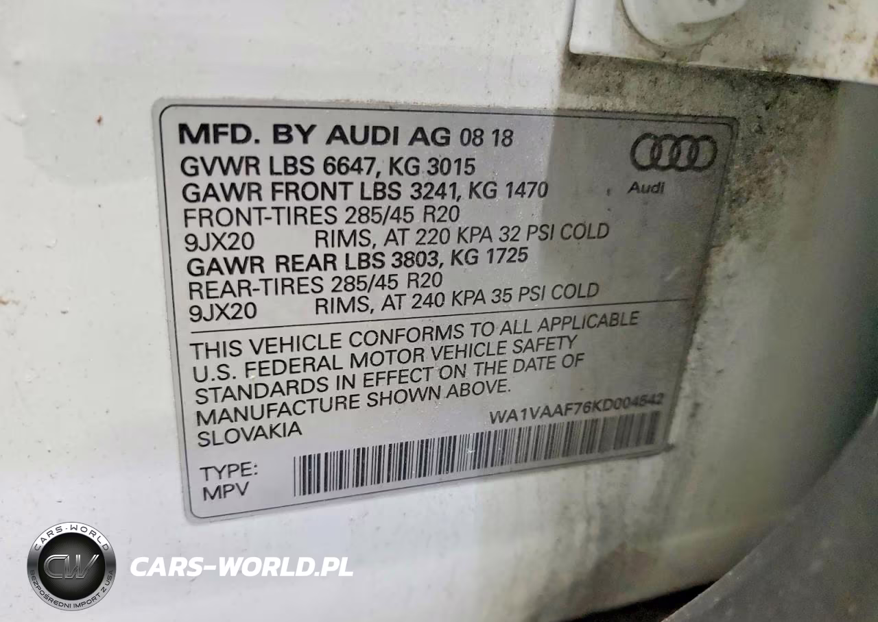 2019 Audi Q7 Prestige VIN:WA1VAAF76KD004542 - 13