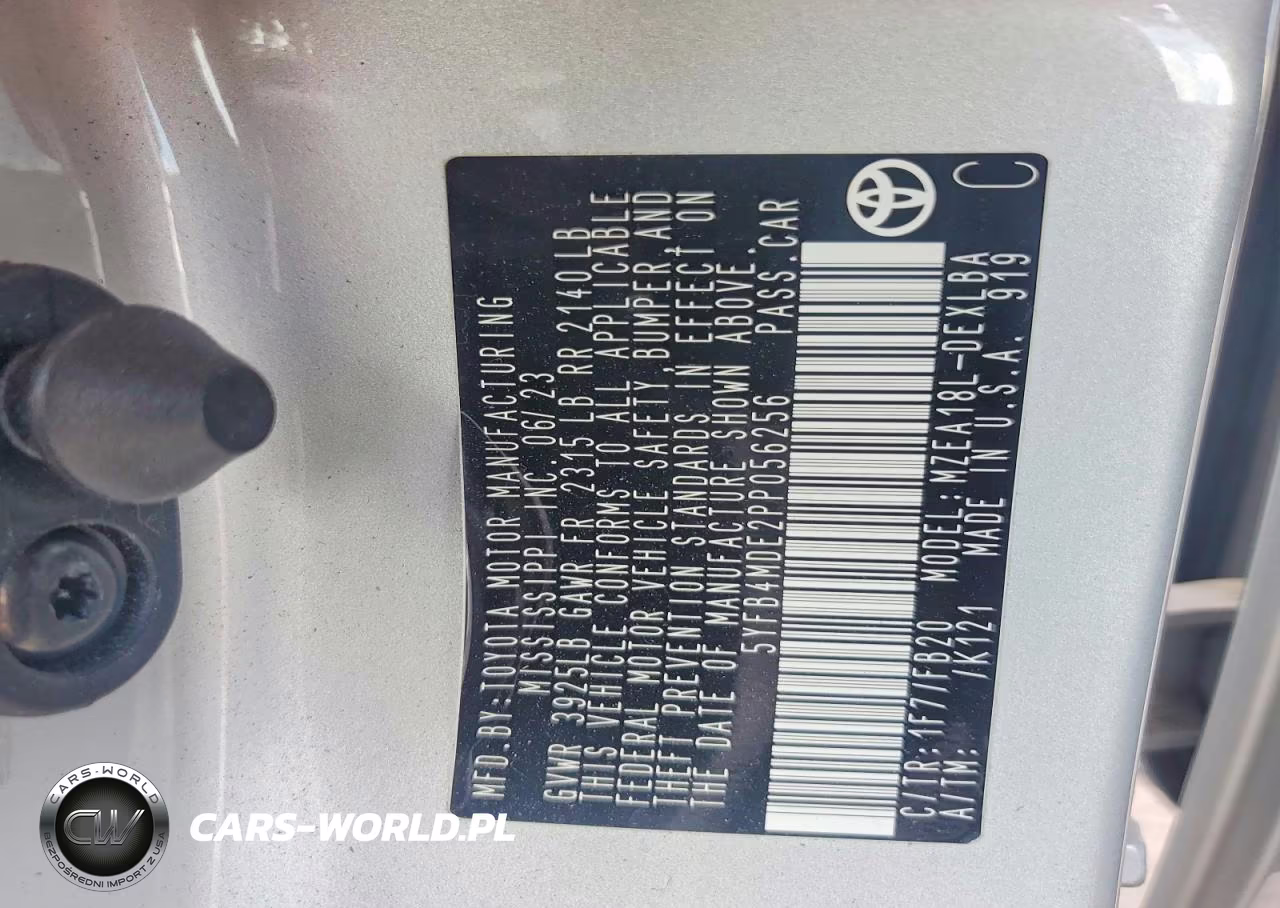 2023 Toyota Corolla Le VIN:5YFB4MDE2PP056256 - 12