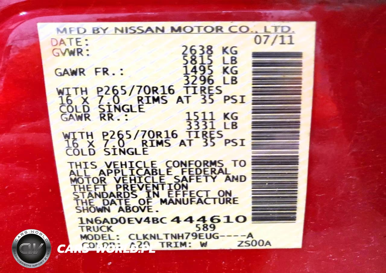 2011 Nissan Frontier S VIN:1N6AD0EV4BC444610 - 13
