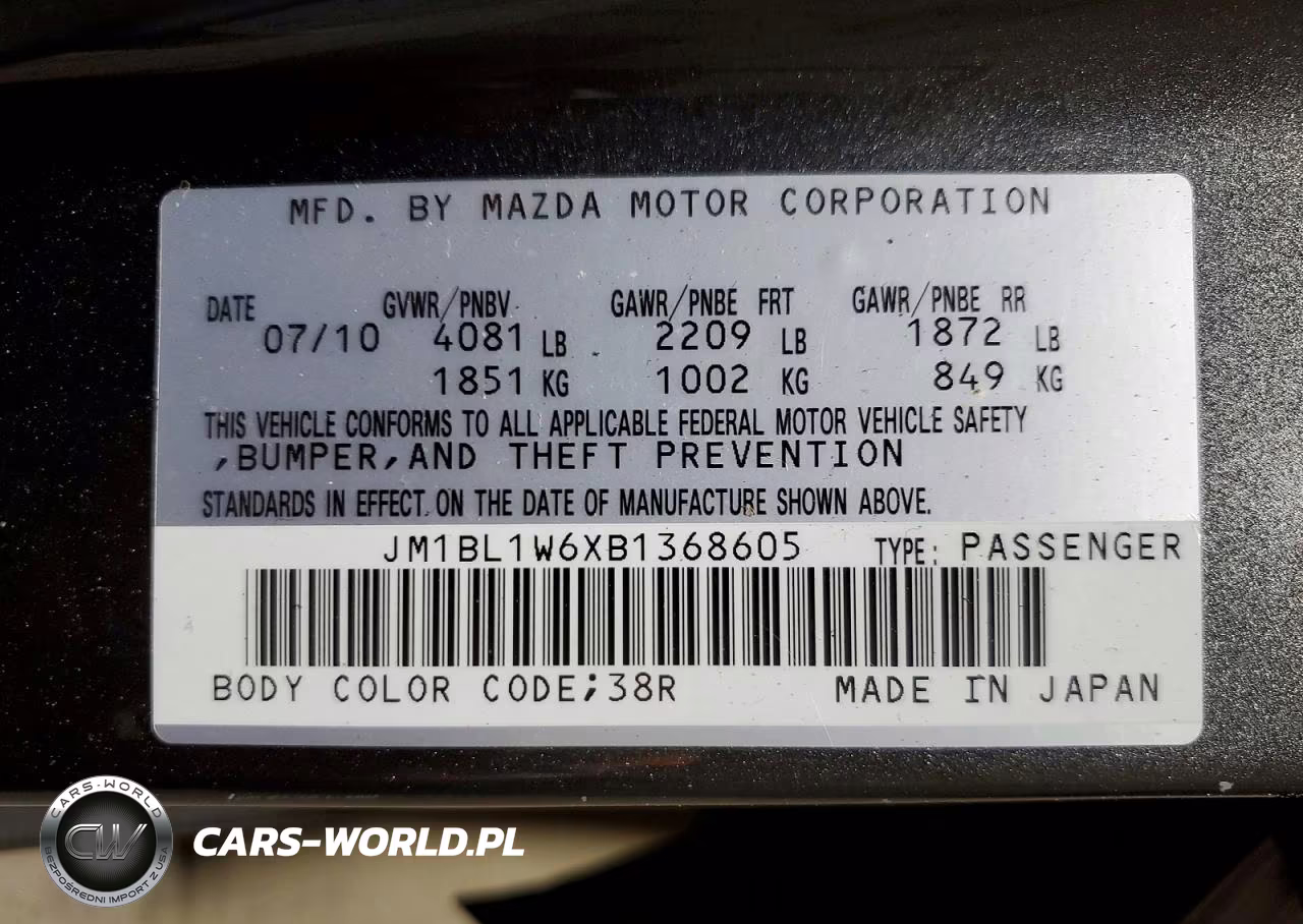 2011 Mazda 3 S VIN:JM1BL1W6XB1368605 - 13