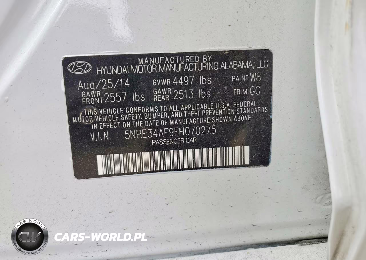 2015 Hyundai Sonata Sport VIN:5NPE34AF9FH070275 - 12